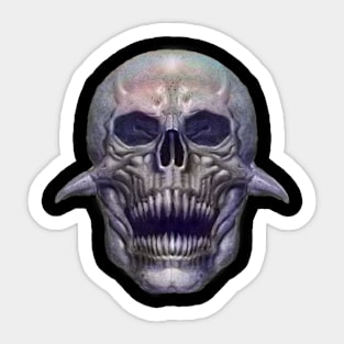 Demon Skull Sticker